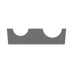 Caterpillar 30mm Wide Hose Half Clamp — açılı görünüm
