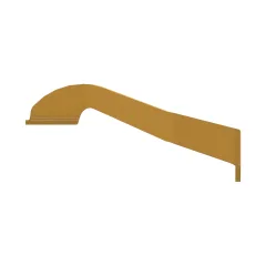 Caterpillar 10mm Thick Fender Support Bracket — three-quarter view
