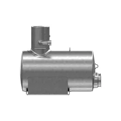 Caterpillar Exhaust Muffler — vista en tres cuartos