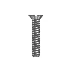 Caterpillar No. 6 (.138)"-32 x 3/4" Countersunk Flat Head Slotted Vida — açılı görünüm