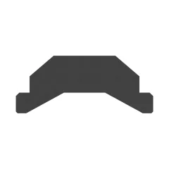 Caterpillar 38.1mm Thick Cover Plate — açılı görünüm