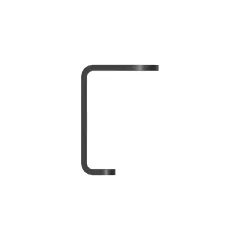 Caterpillar 6mm, Su Hatları Bracket — açılı görünüm