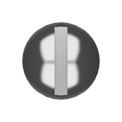 Caterpillar Nein. 10 (.190)"-24 x 7/8" abgerundete Pan Head Cross Slot Screw — Dreiviertelansicht