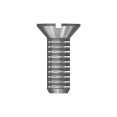 Caterpillar 1/4" Slotted Flat Head Vida — açılı görünüm