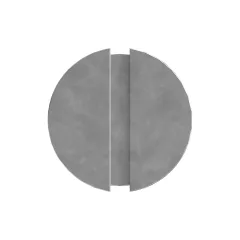 Caterpillar 1/4" Slotted Flat Head Vida — açılı görünüm