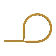 Caterpillar Clip de diámetro interno 34.92mm — vista en tres cuartos