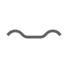 Caterpillar Dual Tube Clip — vue de trois quarts