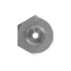 Caterpillar 7-16-20-2A X 9/16-18-2B Hex Head Straight Adapter — Dreiviertelansicht
