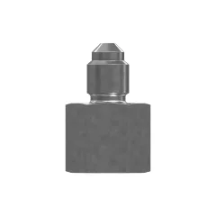Caterpillar 7-16-20-2A X 9/16-18-2B Hex Head Straight Adapter — Dreiviertelansicht