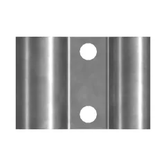 Caterpillar Diamètre intérieur multiple Clip en acier moitié double — vue de trois quarts