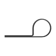 Caterpillar 25.40mm İç Sayfa Single Half Clip — açılı görünüm