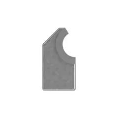Caterpillar 22.00mm Innendurchmesser Single Tube Clamp Body — Dreiviertelansicht