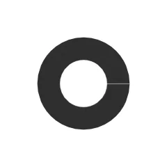 Caterpillar 12.50mm İç Çapı Flanged Kauçuk Grommet — açılı görünüm