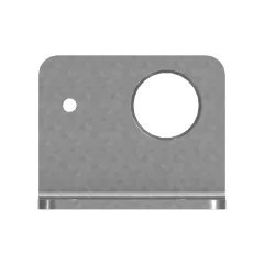 Caterpillar 3mm Placa de apoyo de defensa gruesa — vista en tres cuartos