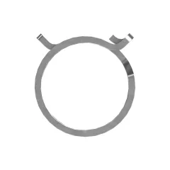 Caterpillar Resorte Band Clamp — vista en tres cuartos