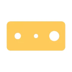 Caterpillar 5mm Thick Mounting Plate — three-quarter view