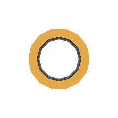 Caterpillar 24.3mm Inner Diameter Tube — Dreiviertelansicht