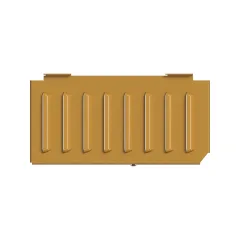 Caterpillar Duct Louver Cover — açılı görünüm