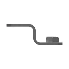 Caterpillar Chassis Wiring Harness Mounting Bracket — three-quarter view