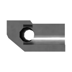 Caterpillar 1267.4mm Länge der rechten Hand Screen Plate Tamper Bar — Dreiviertelansicht