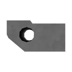 Caterpillar 1267.4mm Uzunluk Left Hand Screed Plate Tamper Bar — açılı görünüm