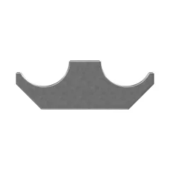 Caterpillar Dual Tubo Half Clamp — vista en tres cuartos