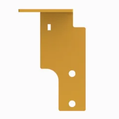 Caterpillar 5mm Thick Quick Coupler Lines Bracket — three-quarter view