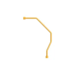 Caterpillar 9.4mm Innendurchmesser Motor Ölleitung Rohr — Dreiviertelansicht