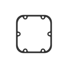 Caterpillar Engine Shutoff Cover Gasket — three-quarter view