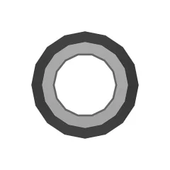 Caterpillar 25.40mm Long Steel Combed Spring Pin — açılı görünüm