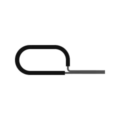 Caterpillar Diâmetro interno 15.88mm Multi tubo Clip — vista de três quartos