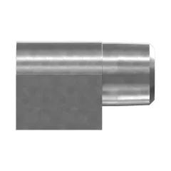 Caterpillar 25.90mm Adaptador codo largo 90 Grado — vista en tres cuartos