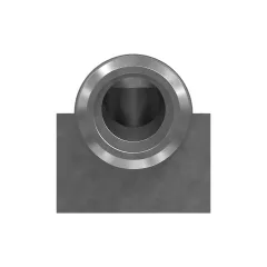 Caterpillar 25.90mm Adaptador codo largo 90 Grado — vista en tres cuartos