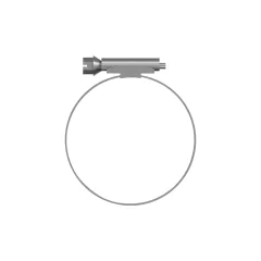 Caterpillar 44.45mm Diámetro interno mínimo ABRAZADERA — vista en tres cuartos