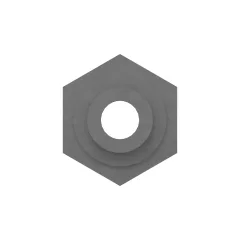 Caterpillar Adaptateur de tête droite 1/2-20-2A Hex — vue de trois quarts