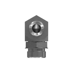 Caterpillar Hex Head 90 Degrees Elbow Flared Adapter — Dreiviertelansicht