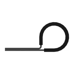 Caterpillar 19.05mm Internal Diameter Clip — three-quarter view