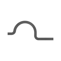 Caterpillar Single Tube Half Clip mit 30.00mm Innendurchmesser — Dreiviertelansicht