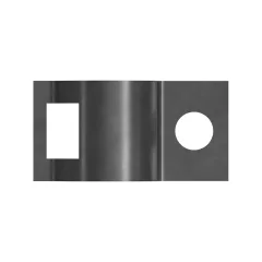 Caterpillar Single Tube Half Clip mit 30.00mm Innendurchmesser — Dreiviertelansicht