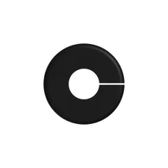 Caterpillar 9.50mm Dual Flange Kauçuk Grommet — açılı görünüm