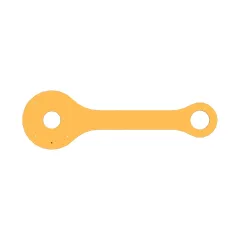 Caterpillar Bucket Linkage — vista de três quartos