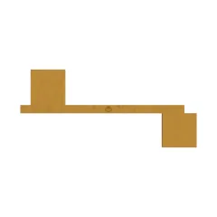 Caterpillar Boom Auxiliary Hydraulic Lines Mounting Plate — three-quarter view