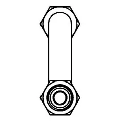 Caterpillar Boom Cylinder Lines Tube — Dreiviertelansicht