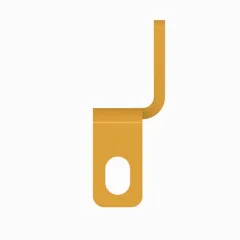Caterpillar Bracket — three-quarter view