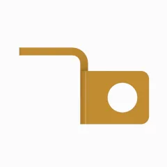 Caterpillar Bracket — three-quarter view