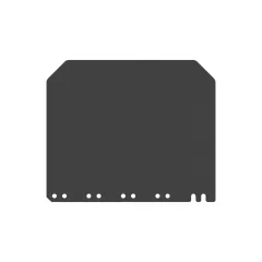 Caterpillar 6.4mm Thick Fender Mud Flap — vista en tres cuartos
