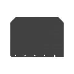 Caterpillar 6.4mm Thick Fender Mud Flap — vista de três quartos