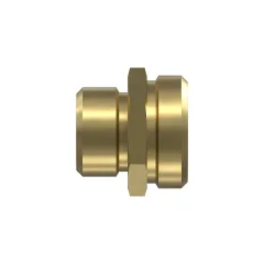 Caterpillar M10x1 x M12x1.5 Adaptador de linha reta O-Ring — vista de três quartos