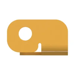 Caterpillar 2mmKan Kabini Kapak Hinge Bracket — açılı görünüm