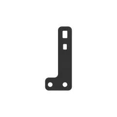 Caterpillar 5mm Thickness Fuel Lines Bracket Support Plate — three-quarter view